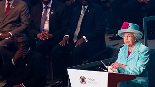 Queen Elizabeth opens the Commonwealth Heads of Government meeting in Malta