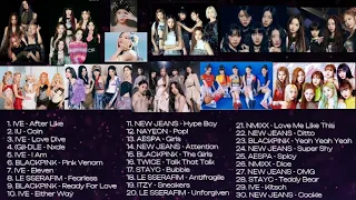 K-pop Favorites Mixed Playlist (IVE, BLACKPINK, LESSERAFIM, NEWJEANS, AESPA, TWICE, STAYC Etc.)