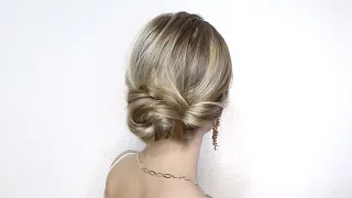 КАК КРАСИВО СОБРАТЬ ВОЛОСЫ СНИЗУ? ПРОСТОЙ НИЗКИЙ ПУЧОК | HOW TO: LOW BUN FOR LONG HAIR