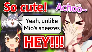 Chat Notices a Difference Between Korone and Mio's Sneezes [Hololive]