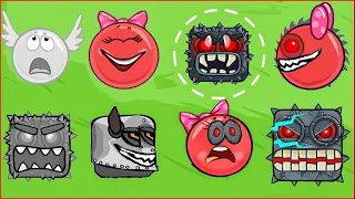 WOW ! BIG RED BALL MONSTER  - Red Ball Animation Series Red Ball Hero Fight All Bosses !