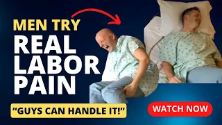 Men Experiencing Real Labor Pain Simulation "Guys Can Handle It!"