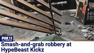 HypeBeast Kickz, sneaker store in LA broken into by smash-and-grab robbers