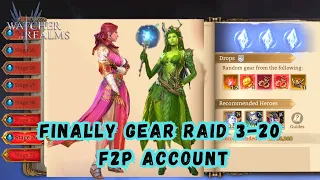 Watcher Of Realms| Gear Raid 3-20 (F2P Account)