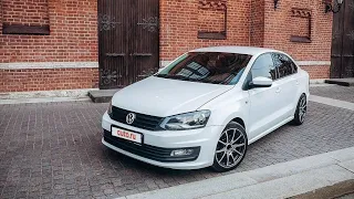 Volkswagen Polo установка biled Aozoom a13 на шпильки