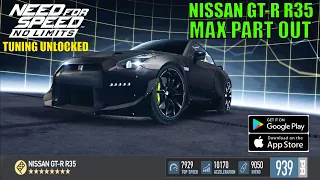 Need For Speed: No Limits • Nissan GT-R R35 Tunning unlock (Part Maxed Out)