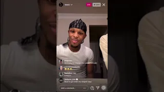 Toosi and his girl on IG live (5/2/21)