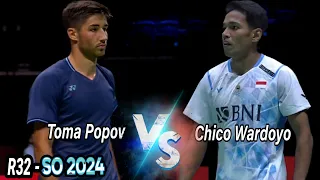 Chico Aura Dwi Wardoyo vs Toma Junior Popov || R32 Singapore Open 2024