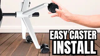How To Remove And Install Office Chair Casters - Full Install Video