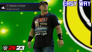 WWE 2K23 - Nerves of Steel (Trophy/Achievement) | Easy Way