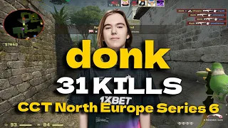 CSGO POV Spirit donk (31/18) vs Bad News Eagles (ANCIENT) @ CCT North Europe Series 6