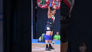 Daphne Guillén (59kg 🇲🇽) 122kg / 269lbs C&J 🥈! #cleanandjerk #weightlifting #slowmotion