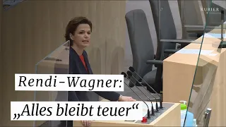 Rendi-Wagner kritisiert Entlastungspaket der Regierung im Nationalrat