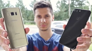 Samsung Galaxy S8 vs iPhone 7 Plus Clones Water, Drop & Gun Test!