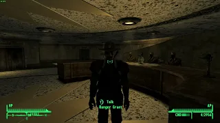 Fallout New Vegas - How can i report to Ranger Grant when the dummy doesn't want to talk to me