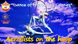 Debut. Duo (juniors). Aerialists on the hoop - "Dance of the White Cranes".