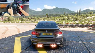 BMW M4 + ANTI LAG in Forza Horizon 5 | Thrustmaster T300RS Gameplay