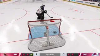 Vejmelka uses the force to stop the puck and win the game in shootouts