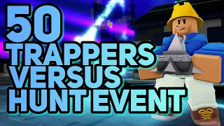 50 TRAPPERS VS HUNT EVENT (& Korblox Deathwalker) | Tower Defense Simulator