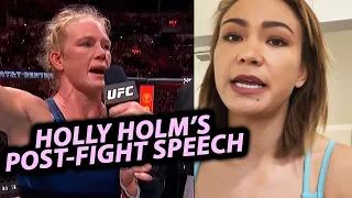 Michelle Waterson on Holly Holm speaking out on child exploitation post-fight