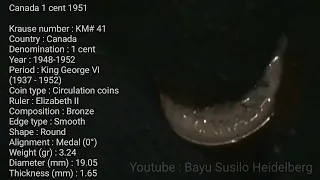 Canada 1 cent 1951