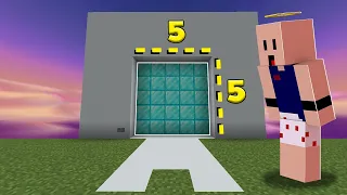 Como fazer uma Porta 5x5 automática - Minecraft Bedrock