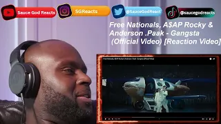 Free Nationals, A$AP Rocky & Anderson .Paak - Gangsta (Official Video) | REACTION