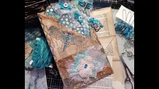 Magic Monday Week #13:  Making a Four Tag Pocket with Book Pages Inspired by Luise Henizl