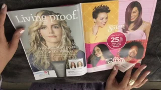 ASMR  * Gum Chewing / ULTA Catalog - Magazine Flip , Page Turning , Whispering