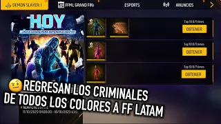 REGRESAN TODOS LOS CRIMINALES CON EL NUEVO CRIMINAL ESPECTRO a FREE FIRE LATAM 😳 *final ffws*