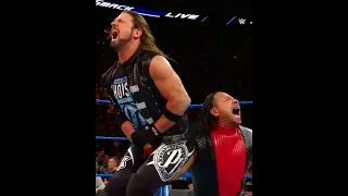 Hurt Balls Party kicks off as Samoa Joe ends his promo #ajstyles #shinsukenakamura #samoajoe #wwe