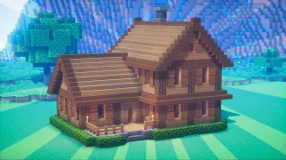 Minecraft - How to build a Wooden Starter House