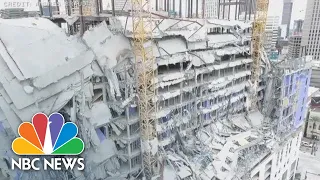 Drone Video Shows Aftermath Of Hard Rock Hotel Collapse | NBC News