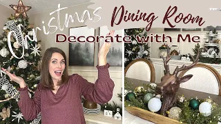 CHRISTMAS 2022 DECORATE WITH ME | DINING ROOM CHRISTMAS DECOR AND TOUR