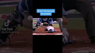 Brent Honeywell Crazy Screwball! #mlb #MLB #shorts