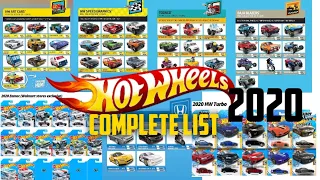 HOT WHEELS 2020 COMPLETE LIST || TREASURE HUNT$ || ZAMAC || RED EDITION || WHAT UR FAVORITE CASTING?