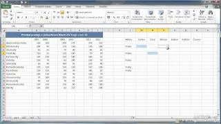 Tipy Excel 2010 - současné vkládání hodnot a vzorců do nesousedících buněk