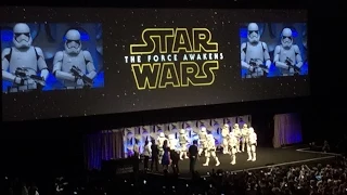 Star Wars Celebration 2015 / Crowd reaction "The Force Awakens" trailer 2 CELEBRATION STAGE