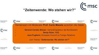 MSC Side Event der Universität der Bundeswehr München: Zeitenwende: Wo stehen wir?