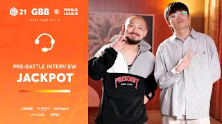 Jackpot 🇰🇷 I GRAND BEATBOX BATTLE 2021: WORLD LEAGUE I Pre-Battle Interview