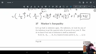 27 Markov's Inequality | Boole's inequality, Markov's inequality, Example