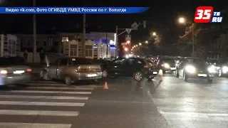 Авария в Вологде собрала пробку в районе моста 800-летия