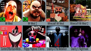 Mr Meat 1+2 Ending ,Minecraft Meat 1+2 Ending ,Garten Of Banban 4Mobile, Poppy 3 ,Granny 4 ,Granny 5