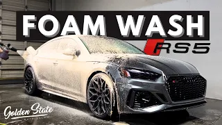 Audi RS5 Foam Wash - Exterior Auto Detailing ASMR