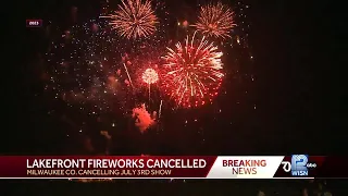 July 3 lakefront fireworks canceled