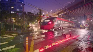 [4k view] 철도건널목 #7 /비오는 서소문 / Railroad Crossing