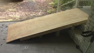 DIY RAMP, A quick, easy and strong ramp for home or shed #ramp #handicap #disabled