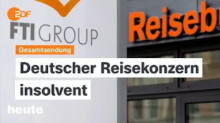 heute 19:00 Uhr vom 03.06.24 FTI insolvent, Hochwasser in Deutschland, Messerangriff von Mannheim