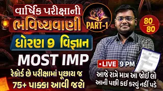 Std 9 Science Final Exam Paper Imp 2024 Part 1 | Varshik Pariksha ભવિષ્યવાણી 2024 | Vigyan imp Que