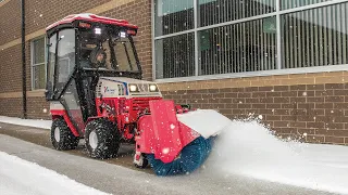 A Perfect Fit - Narrow Sidewalk Broom Simple Start - Ventrac